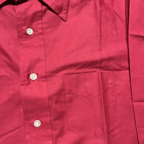 Vintage 60s Gant Red Long Sleeve Button Up Shirt - Picture 2 of 3